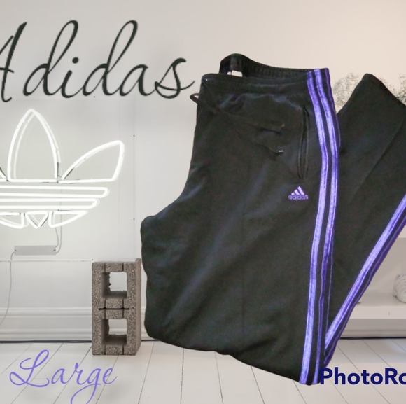 adidas Pants - 🖤💜Adidas track pants